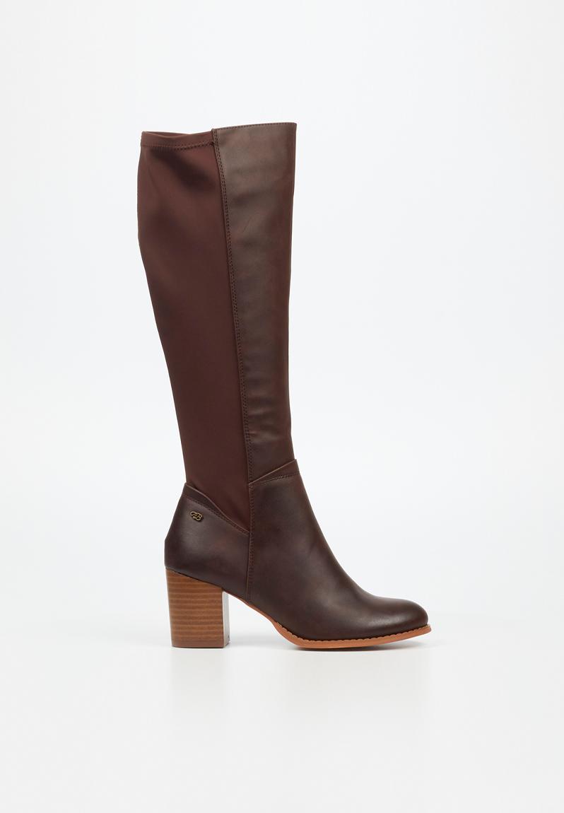 Ahlam 7 knee length boot - chocolate