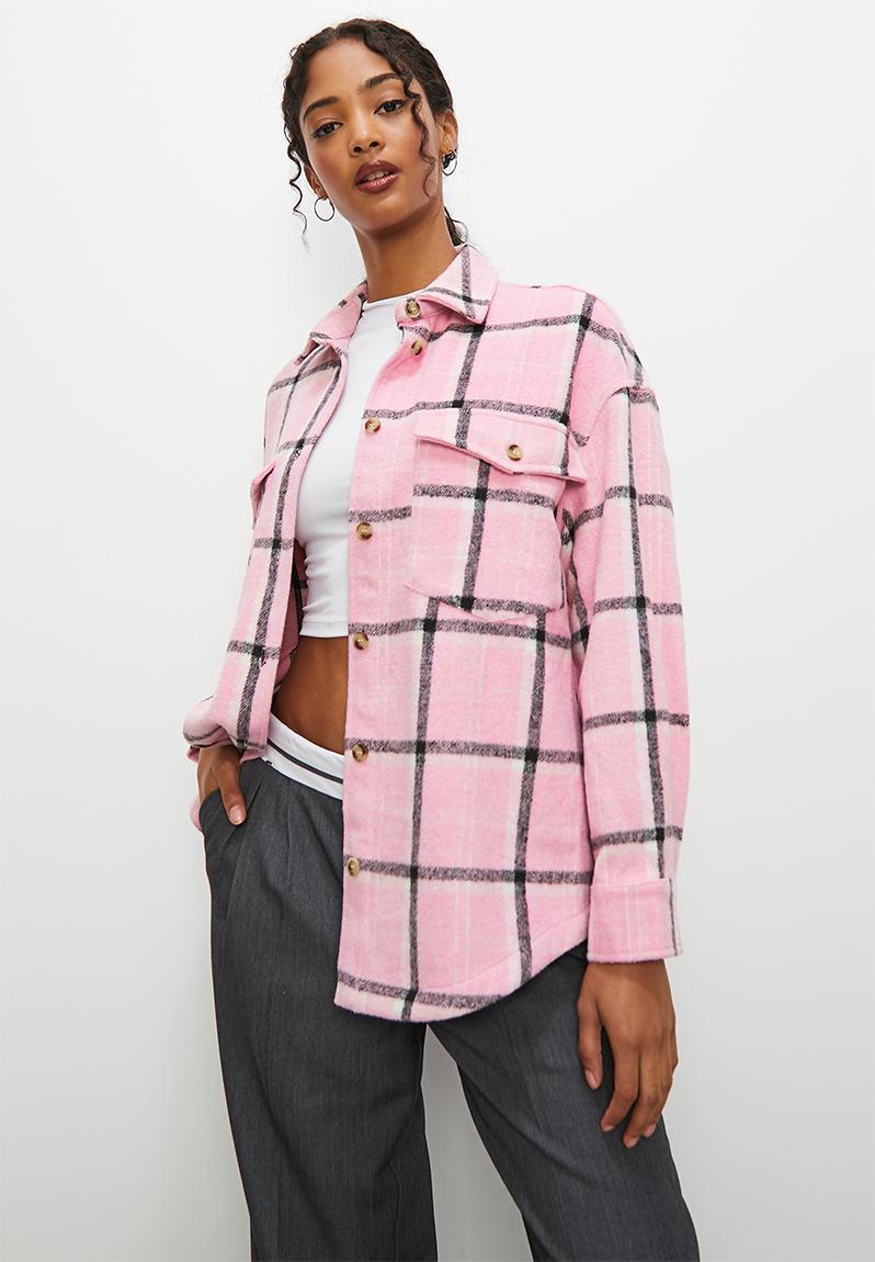 Check overshirt - pink check Superbalist Jackets | Superbalist.com