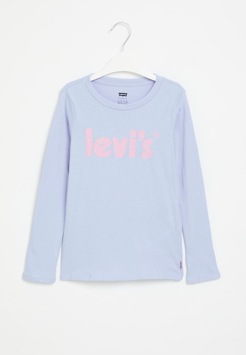 Levi's LVG SS Poster Logo Tee - T-Shirt Fille Logo Poster Coton Bio