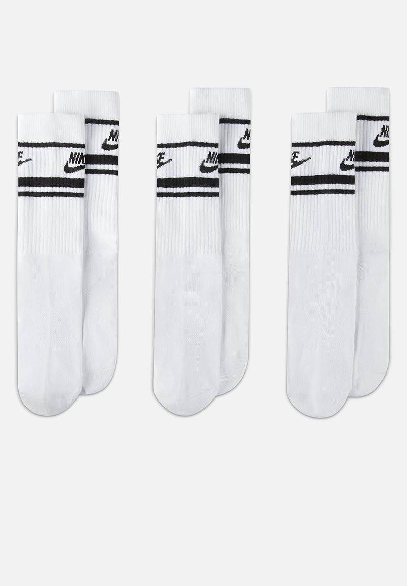 Nike sportswear everyday essential - white/black Nike Socks ...