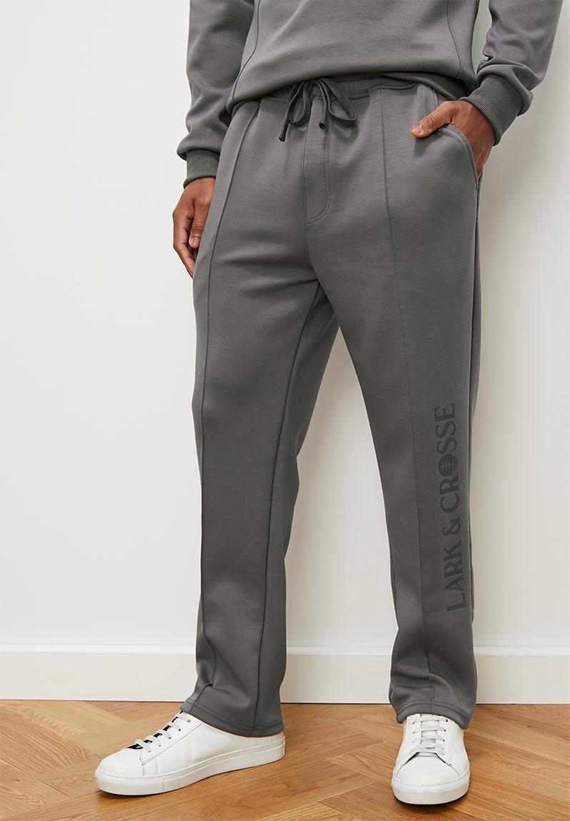 Neoprene scuba trackpants - charcoal Lark & Crosse Pants & Chinos ...