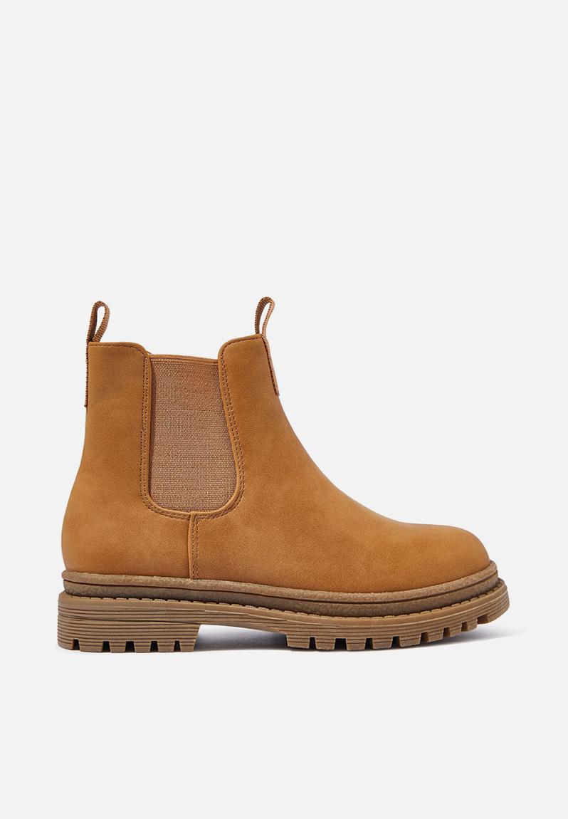 Pull on gusset boot - tan Cotton On Shoes | Superbalist.com