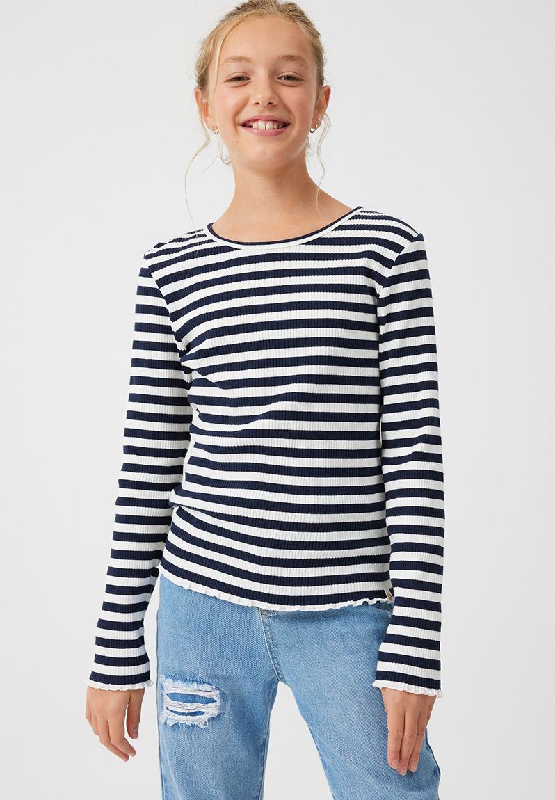 Jemma crew - vanilla/navy blazer stripe Cotton On Tops | Superbalist.com