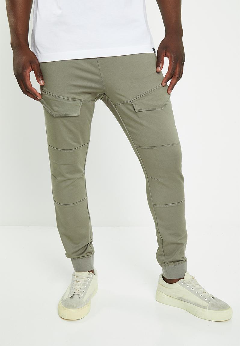 Mens aca joe twilll jogger - charcoal Aca Joe Pants & Chinos ...