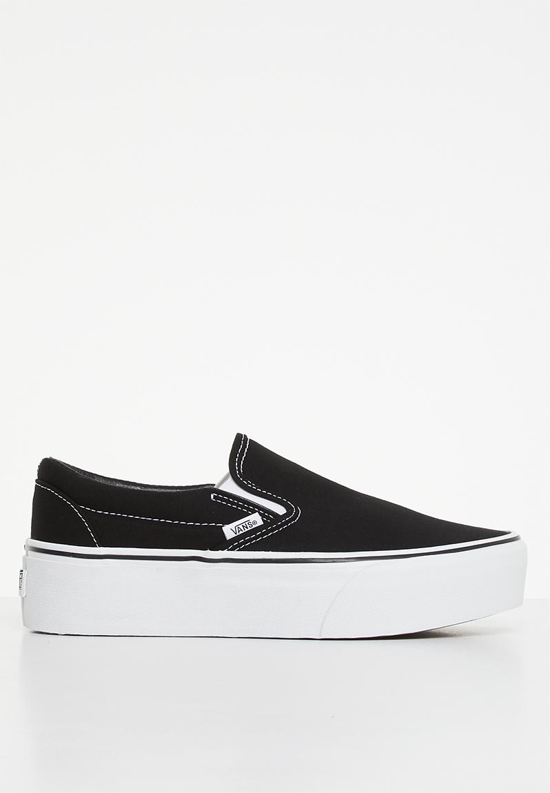 Ua Classic Slip-on Stackform - Vn0a7q5rbmx1 - Canvas Black/true White ...