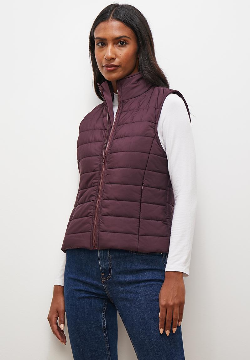 Everyday gilet - wine edit Jackets | Superbalist.com