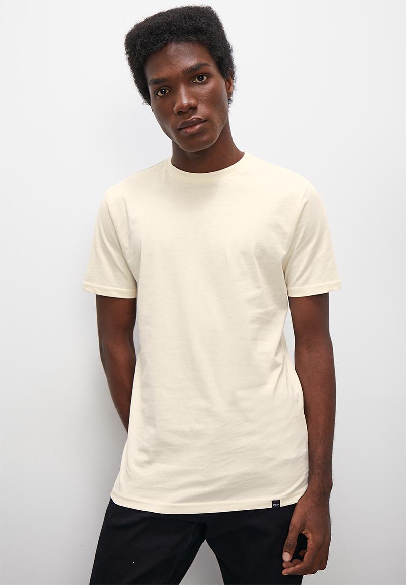 Nate organic crew neck tee - ecru