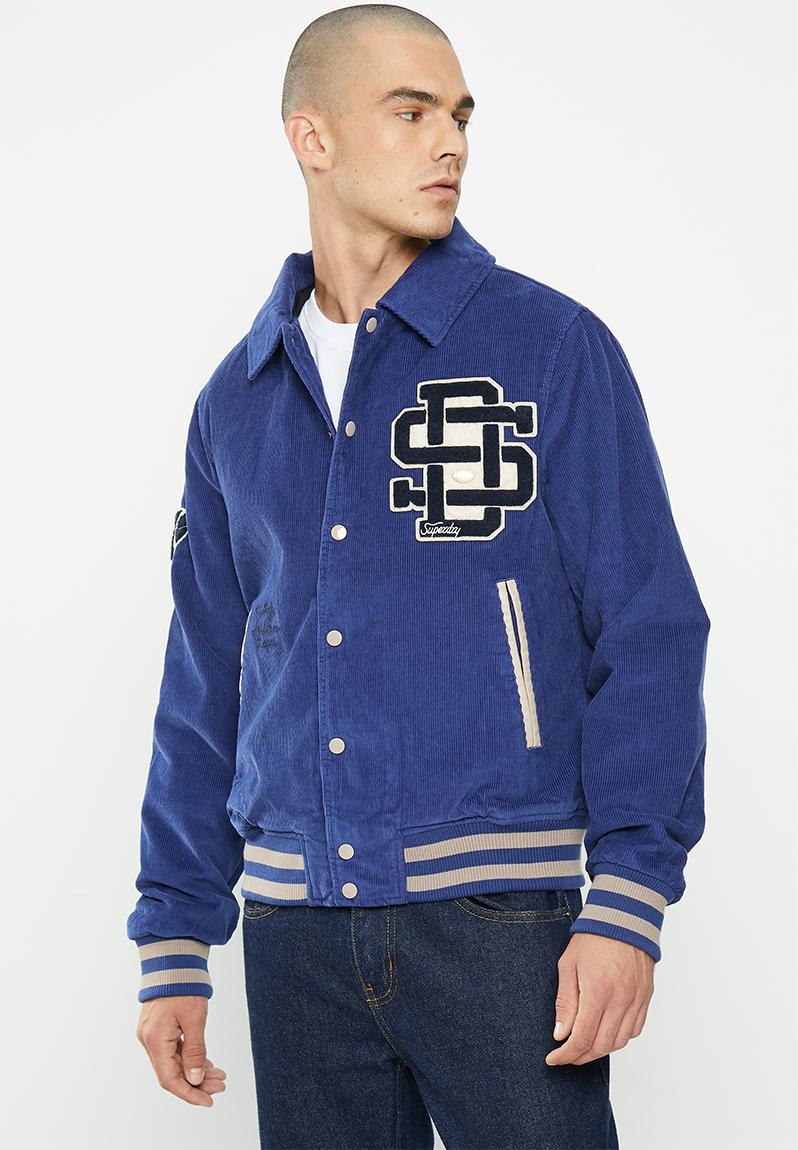 Vintage varsity cord bomber - twilight navy Superdry. Jackets ...