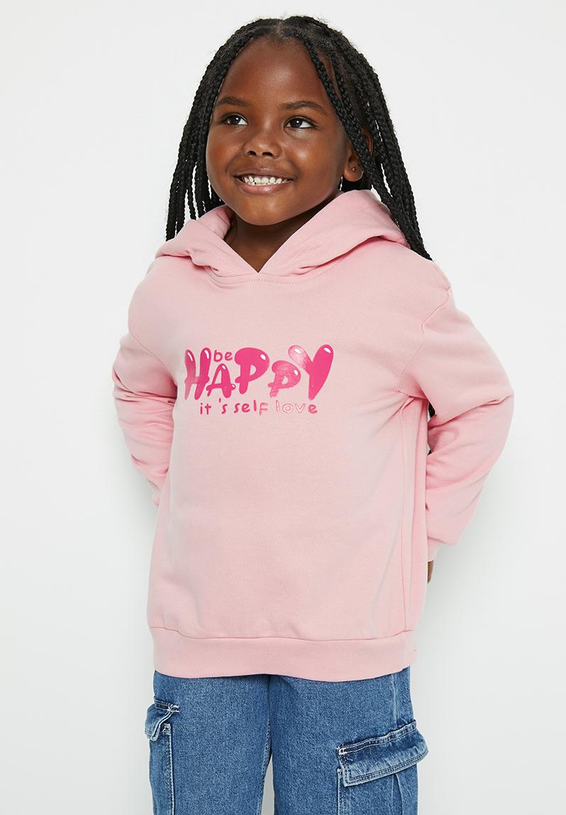 Younger girls graphic hoodie - light pink Superbalist Tops ...