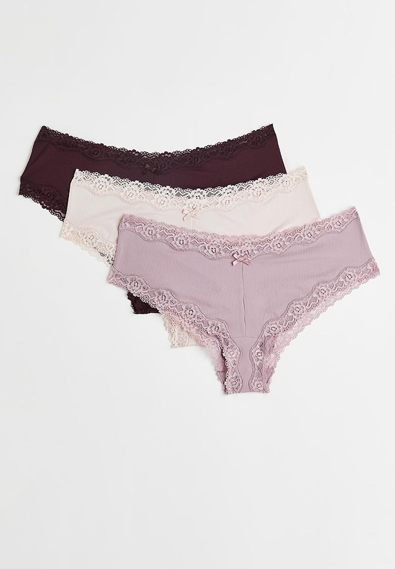 3-pack hipster briefs - light purple/powder pink - 0837249067 H&M ...