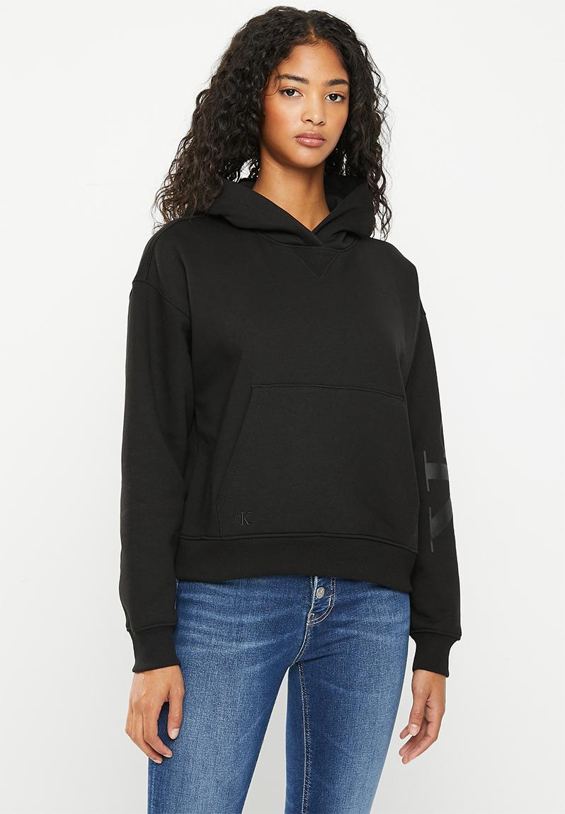 Gradient monologo hoodie - ck black CALVIN KLEIN Hoodies & Sweats ...