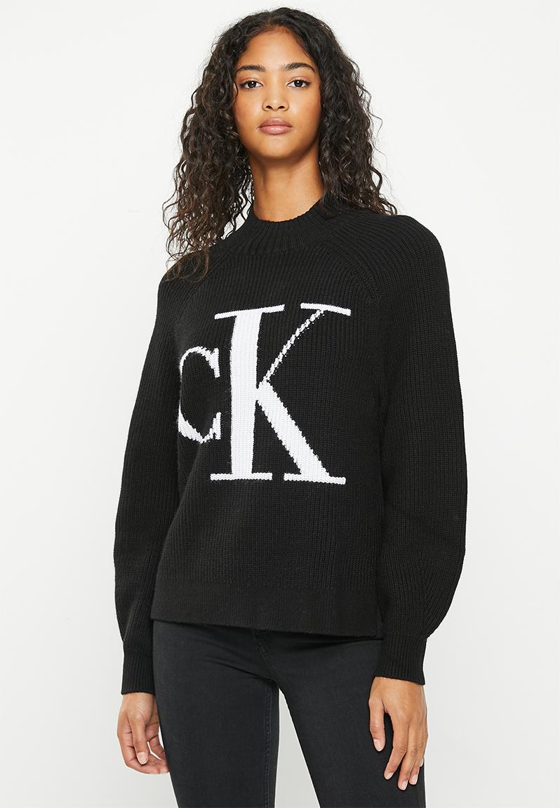 Ck raglan sweater - black CALVIN KLEIN Hoodies & Sweats | Superbalist.com