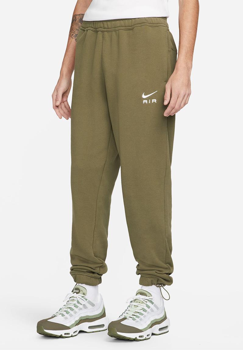 M nsw nike air ft jogger - medium olive/phantom Nike Sweatpants ...