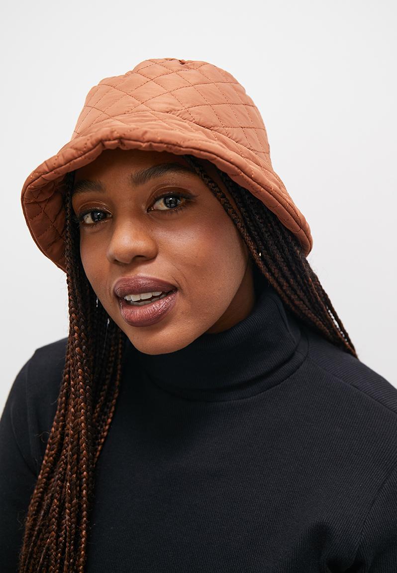 Quilted bucket hat - brown Superbalist Headwear | Superbalist.com