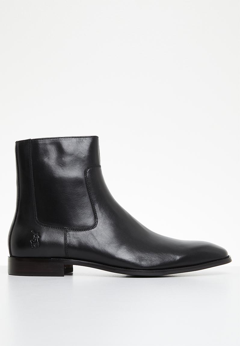 High rise chelsea leather boot - black POLO Boots | Superbalist.com