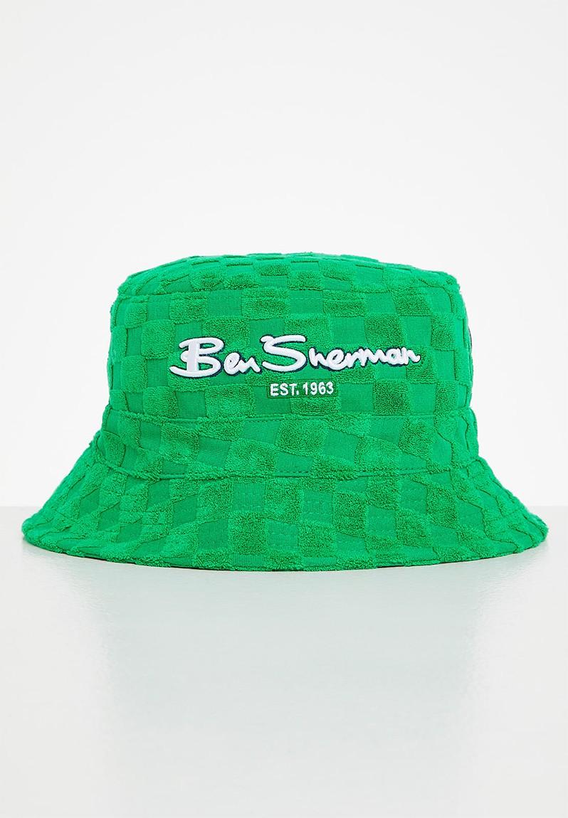 Towelling bucket hat- green Ben Sherman Headwear | Superbalist.com