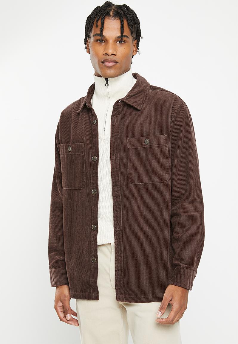 Heavy overshirt - coco brown cord Cotton On Shirts | Superbalist.com