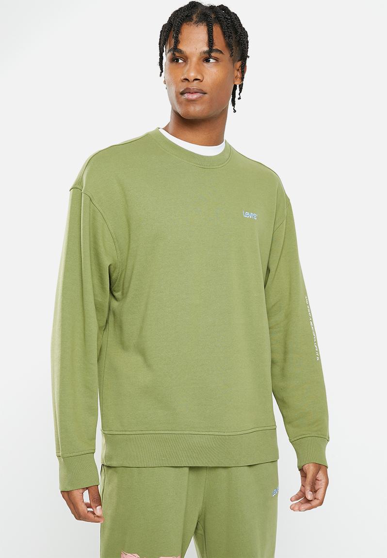 Levis sweats crew - loden green Levi’s® Hoodies & Sweats | Superbalist.com