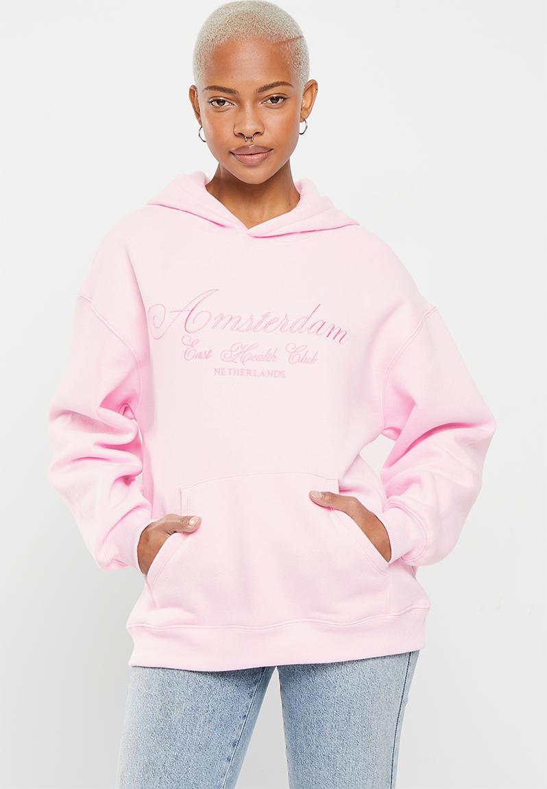 Paige oversized printed hoodie - cosmos pink/amsterdam Supré Hoodies ...