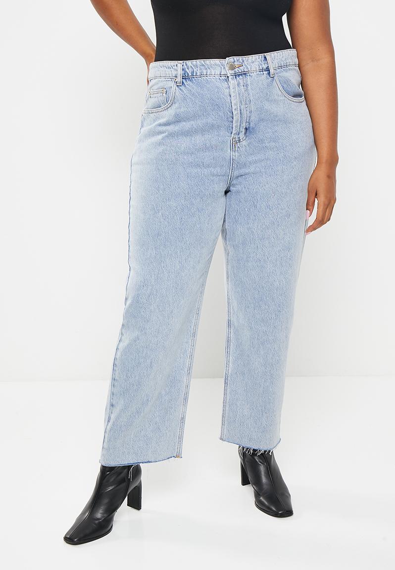 Wide leg cropped jeans - light stonewash Glamorous Jeans | Superbalist.com