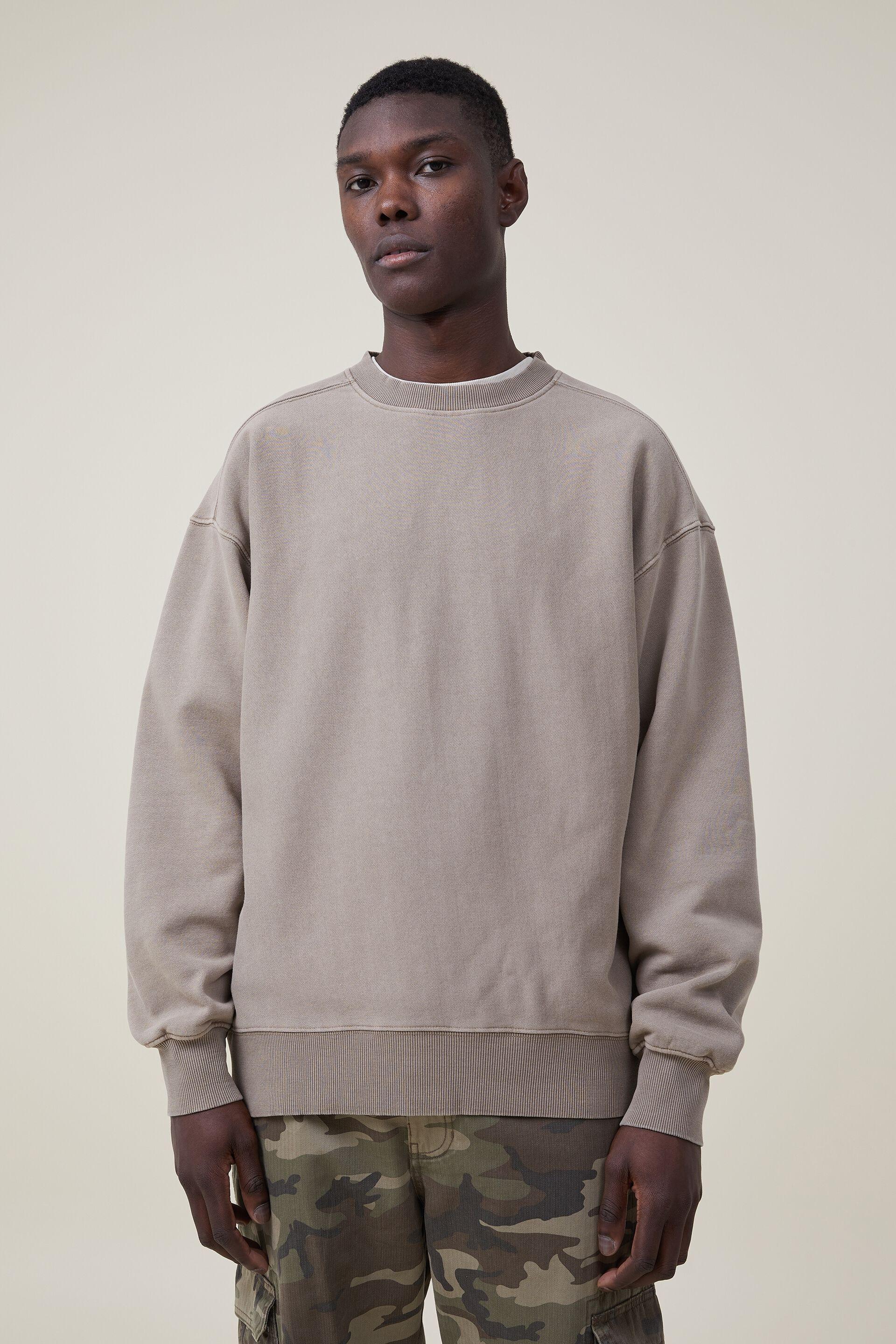 Oversized crew sweater - taupe Cotton On Hoodies & Sweats | Superbalist.com