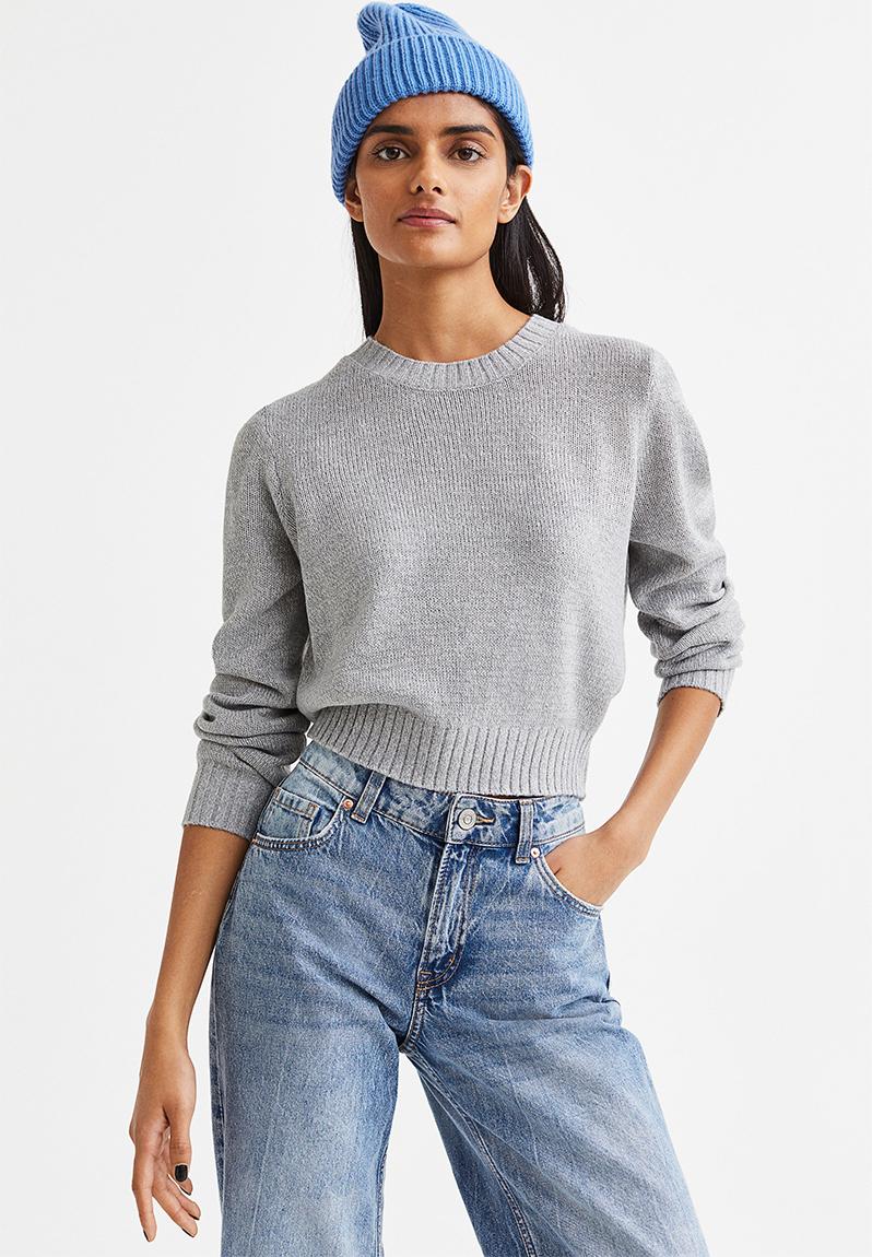 Fine-knit Jumper - Grey Marl H&M Knitwear | Superbalist.com