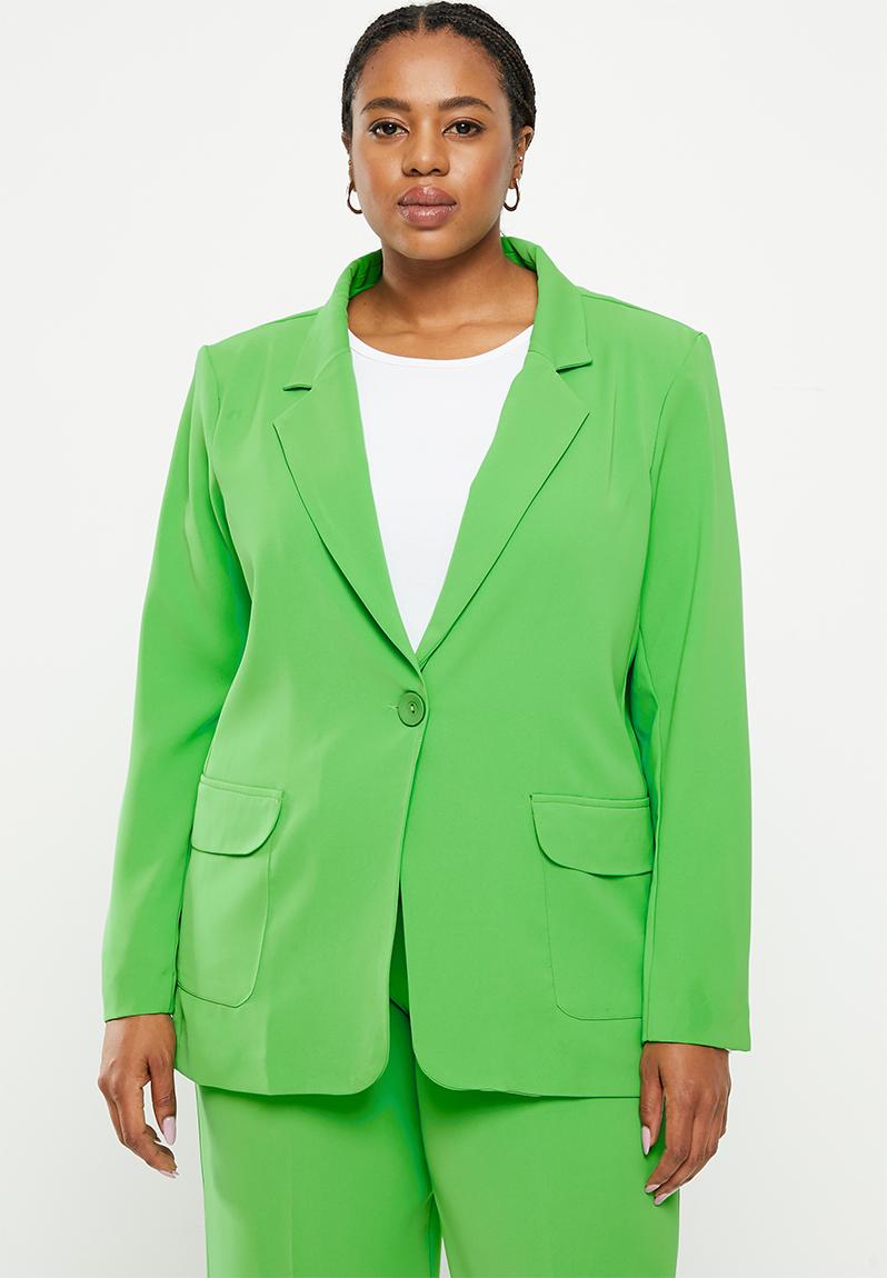 Plus tailored blazer - green Me&B Jackets & Coats | Superbalist.com