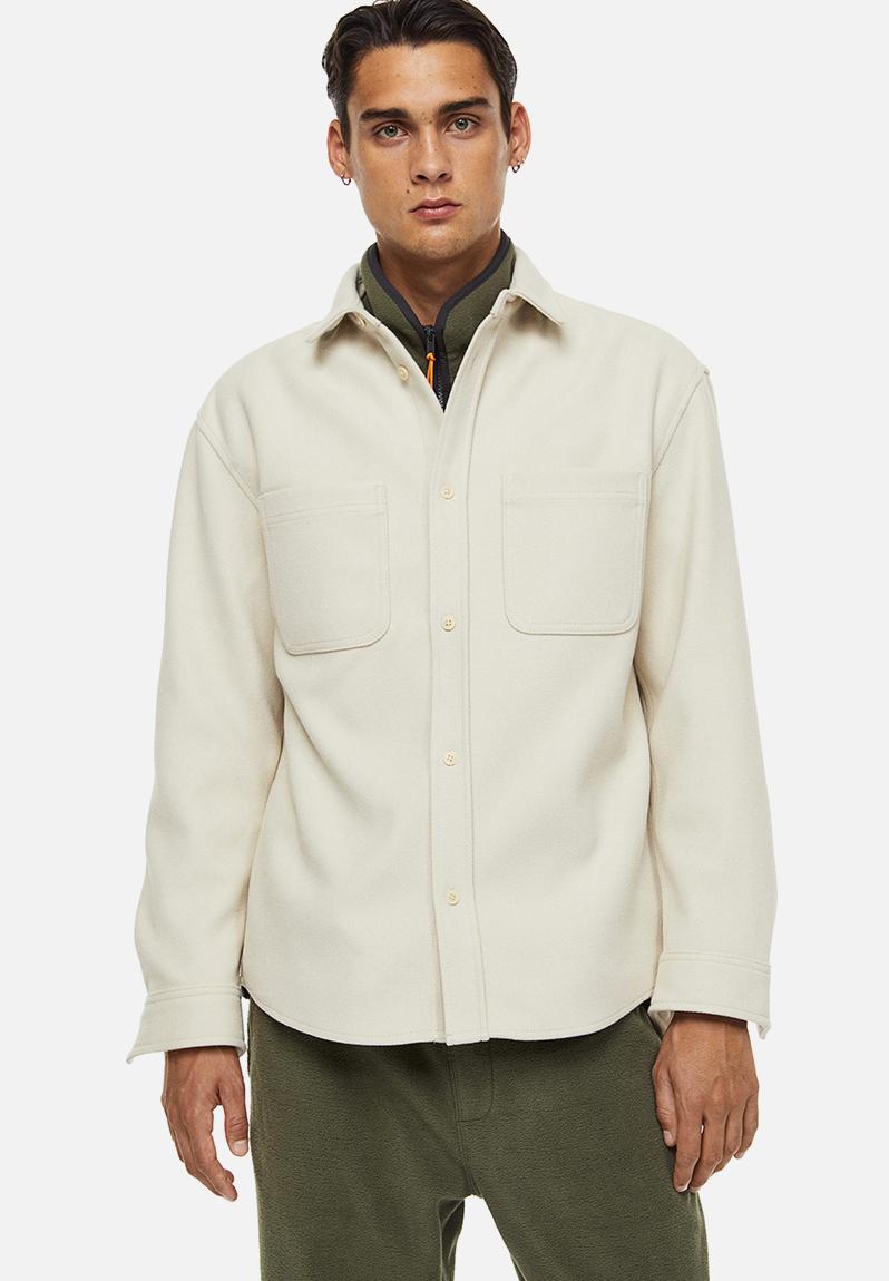 Relaxed fit overshirt - cream H&M Shirts | Superbalist.com