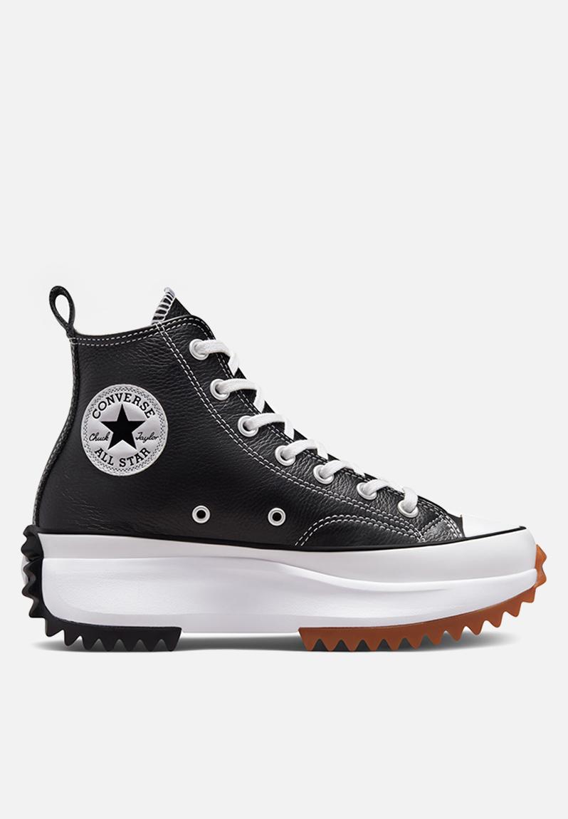 Run star hike platform foundational leather hi - black/white/gum ...