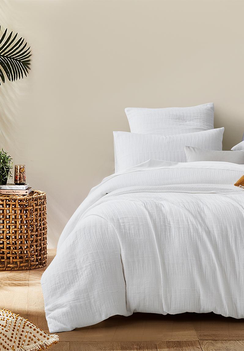 Coconut crème duvet cover set - white Linen House Bedding | Superbalist.com