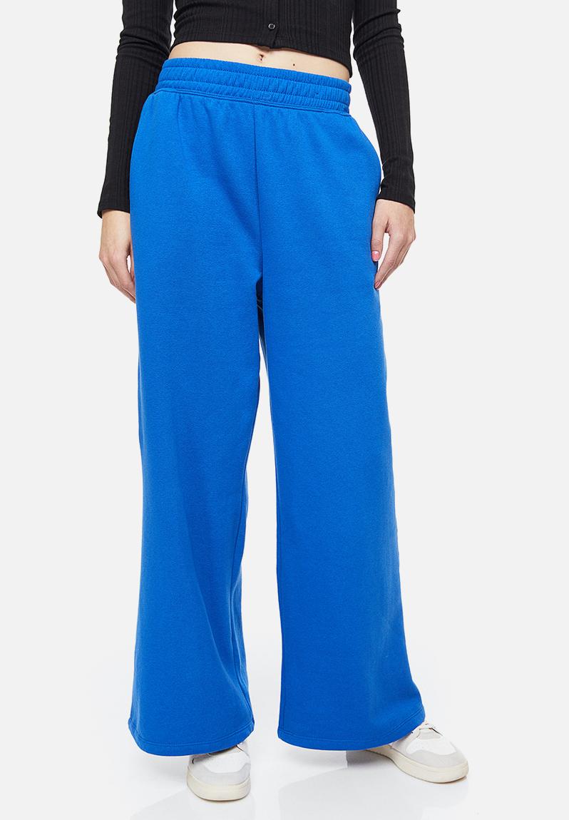 Wide joggers - bright blue H&M Trousers | Superbalist.com