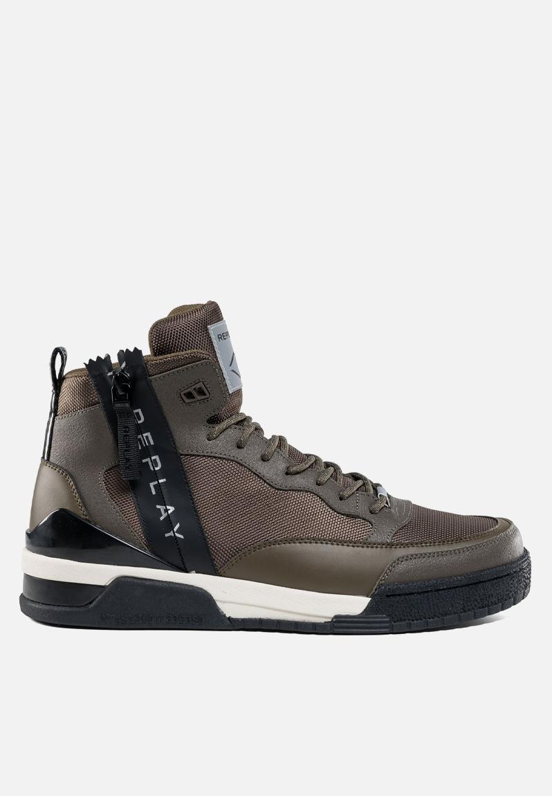 Astro zipp - RZ1R0012T - mil green/brown Replay Sneakers | Superbalist.com