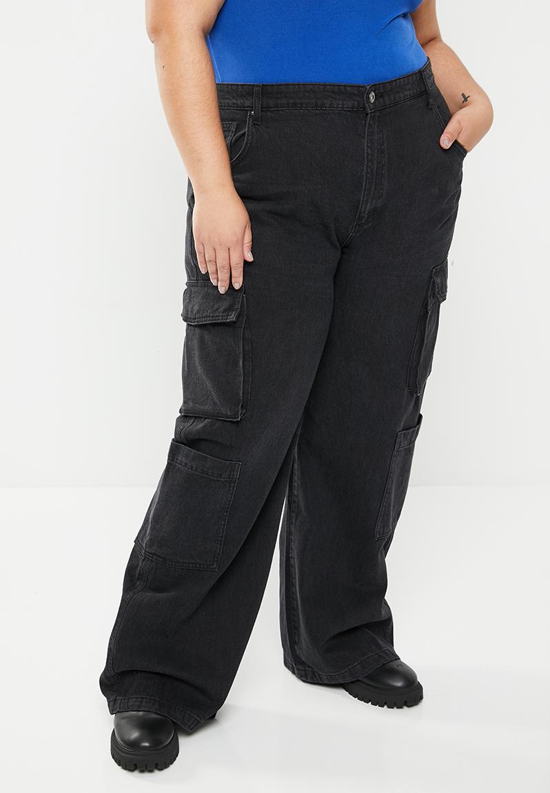 Plus cargo wide leg jean - graphite black Cotton On Jeans | Superbalist.com