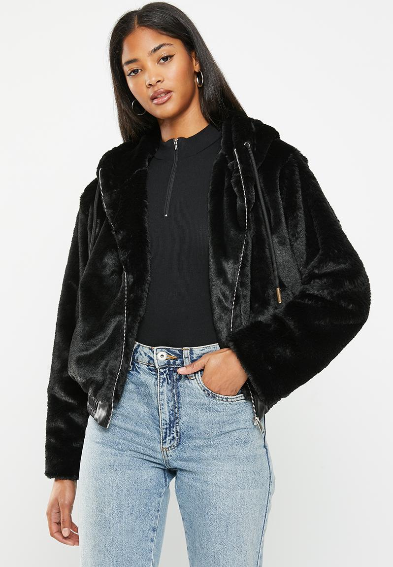 Fur jacket - black dailyfriday Jackets | Superbalist.com