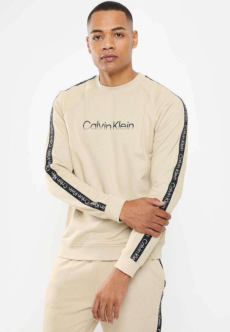 Calvin Klein Beige Cotton Men Sweater