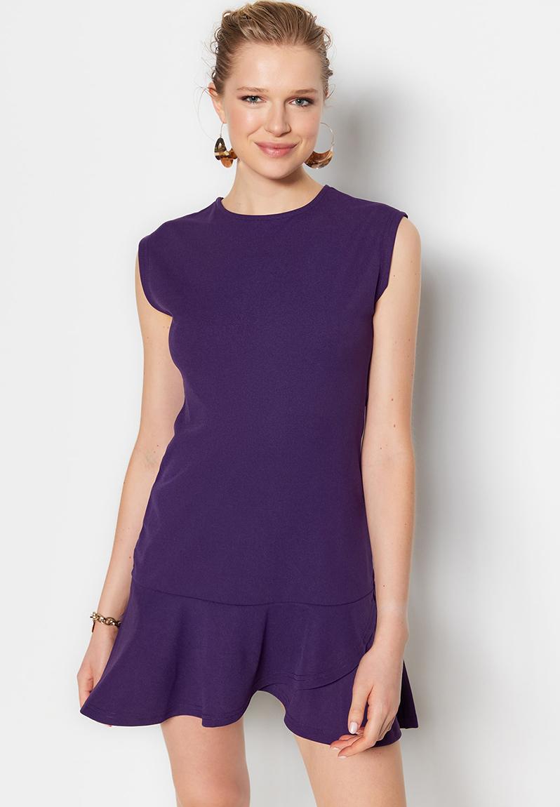 Charming Smocked Ruffled Hem Mini Dress