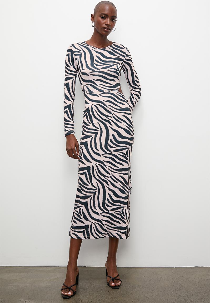 Cut Out Column Midi Dress