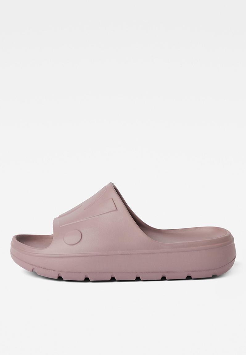 mauve flip flops