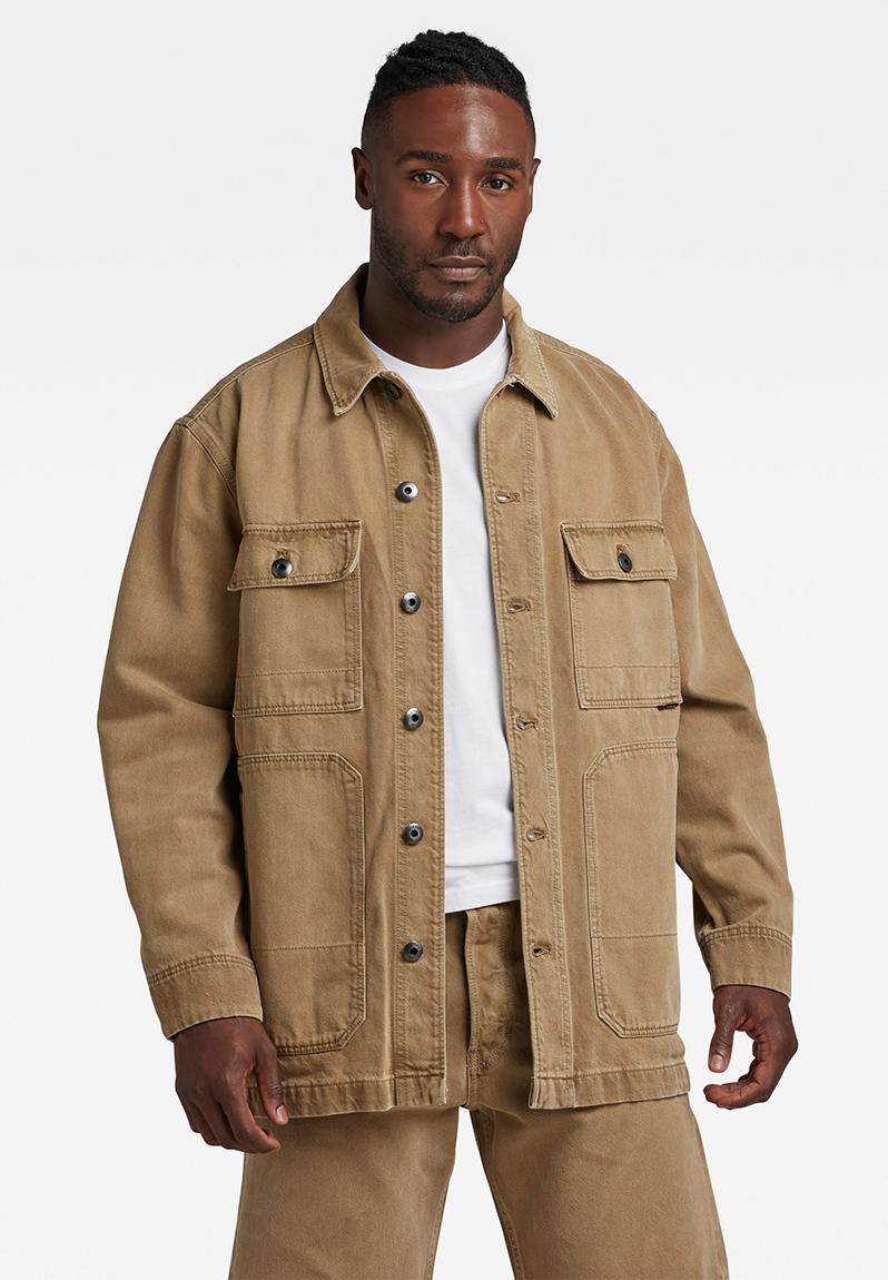 Hal Ecru Denim Workwear Jacket | Ecru