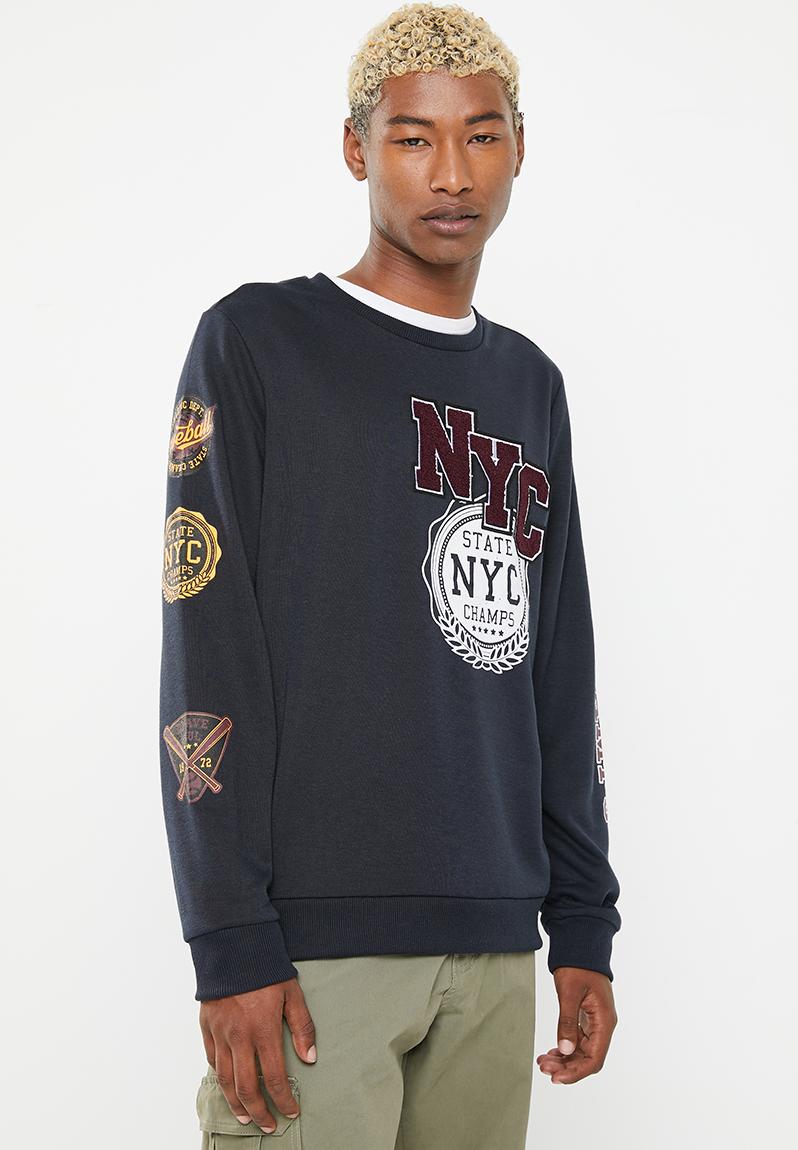 516rochester sweatshirt - dark navy Brave Soul Hoodies & Sweats ...