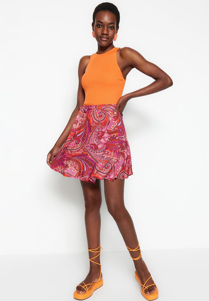 Ayden Paisley Mini Skirt