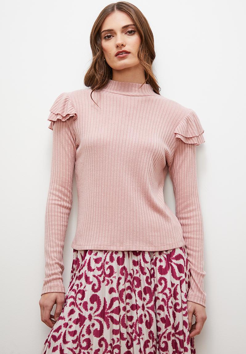 Ruffle turtle top - pink edit T-Shirts, Vests & Camis | Superbalist.com