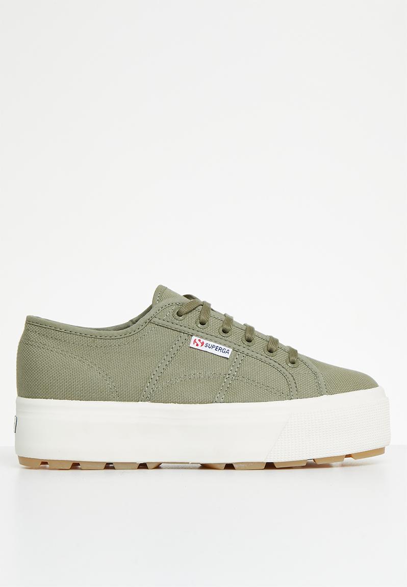 2790 tank - tank platform - a09 green safari f avorio milky SUPERGA ...