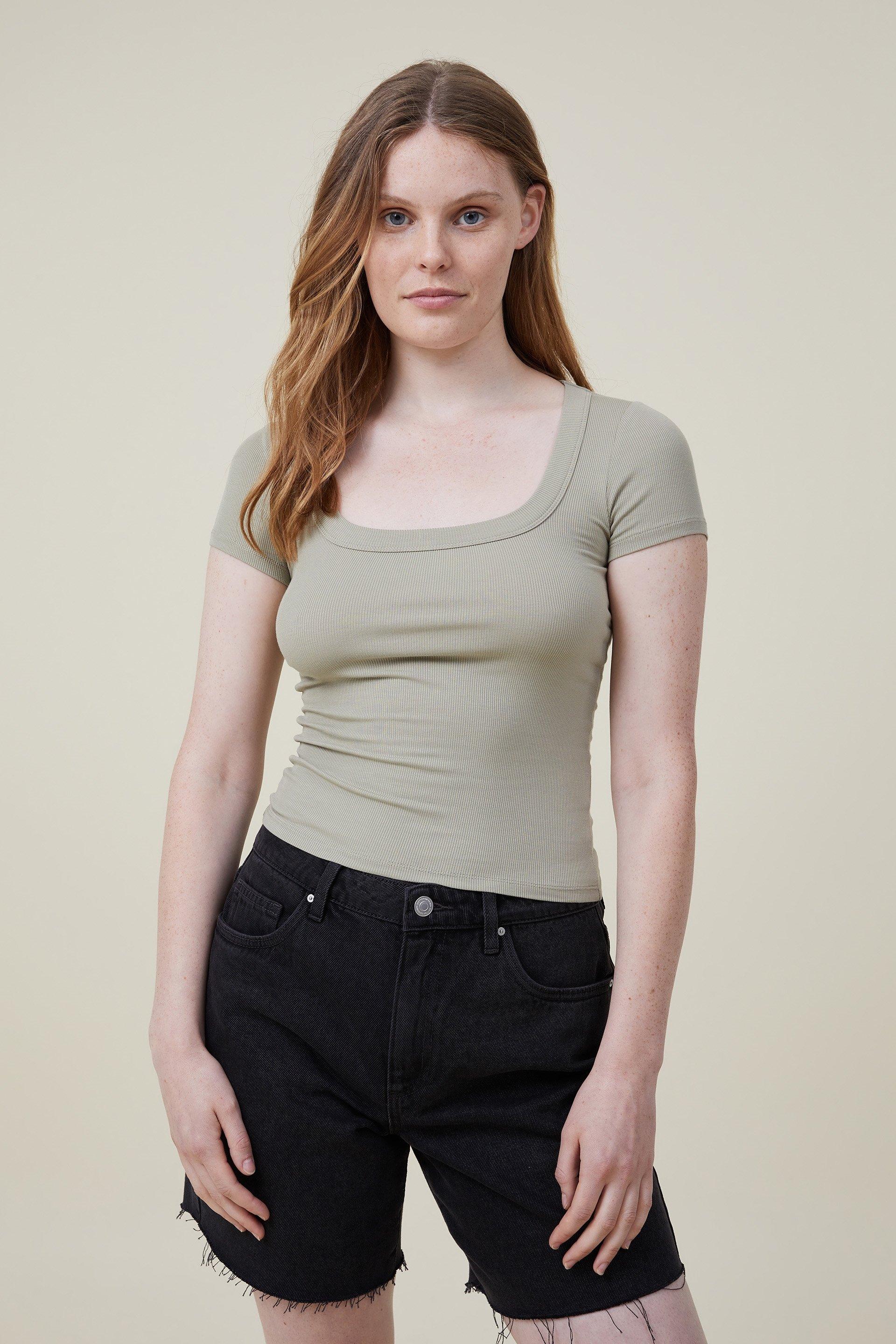 Caz Short Sleeve Top - Sage