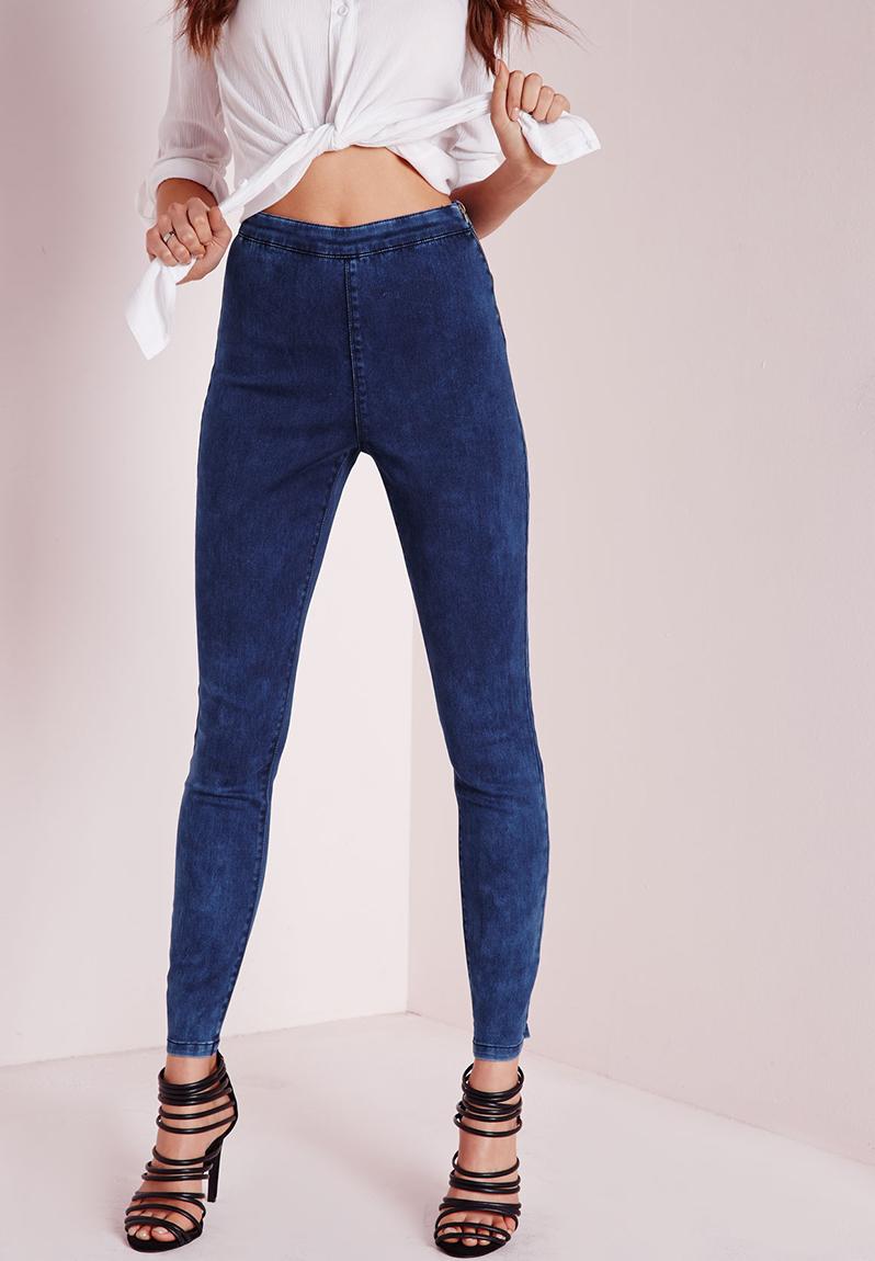 reverse zipper jeans