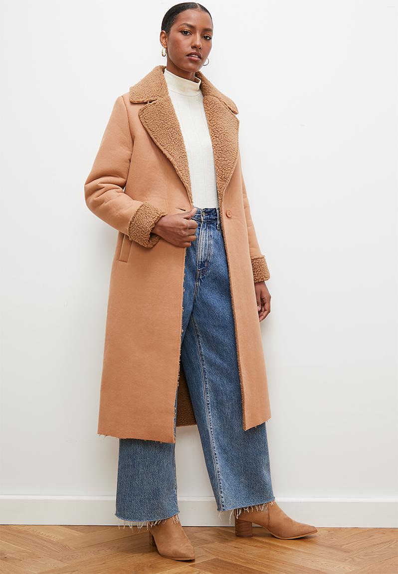 Shirling trim coat - tan edit Coats | Superbalist.com