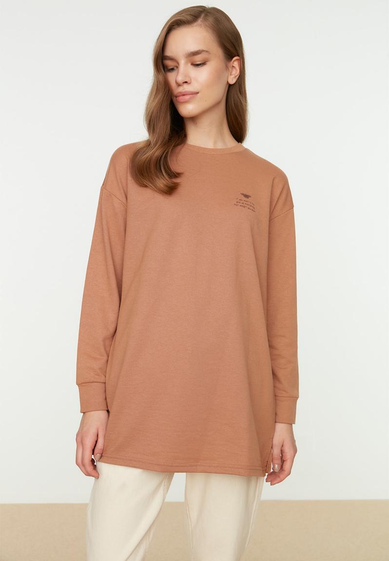 Modest Plus Size Tunic 9433 Mink main image 1