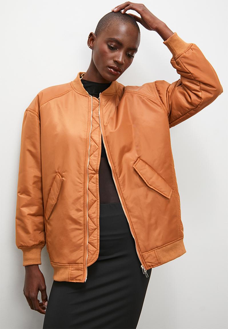 Oversized bomber - tobacco Superbalist Jackets | Superbalist.com