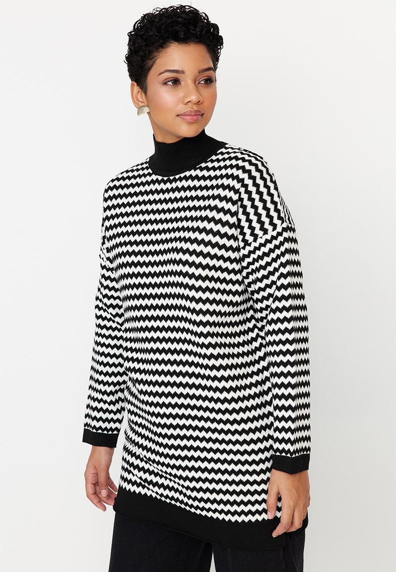 Modest abstract sweater - black Trendyol Hoodies & Sweats | Superbalist.com