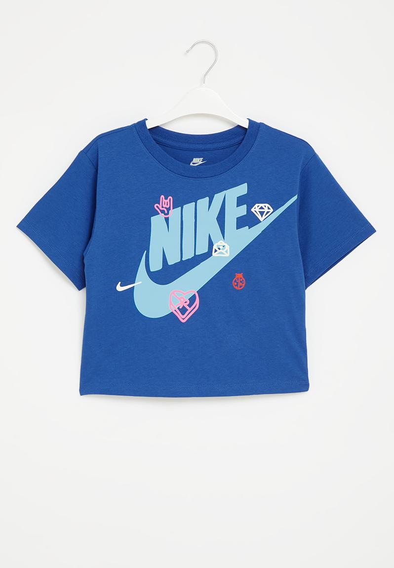 Nkg Love Icon Boxy Tee - Game Royal Nike Tops 